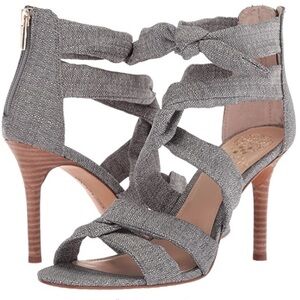 VINCE CAMUTO Women’s Chania Pump - Crisscross Ankle Strap Heels - Size 7.5M